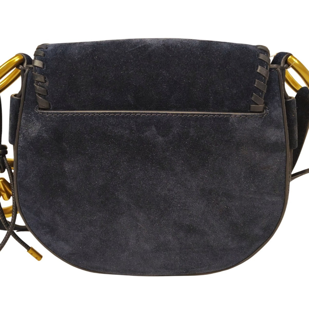 Michael Kors Josie Medium Whipstitched Suede Saddle Bag-Dress Blues/Navy-NWT - Picture 3 of 15